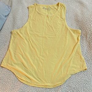 Zyia Yellow Sleeveless Relaxed Tank Top XXL